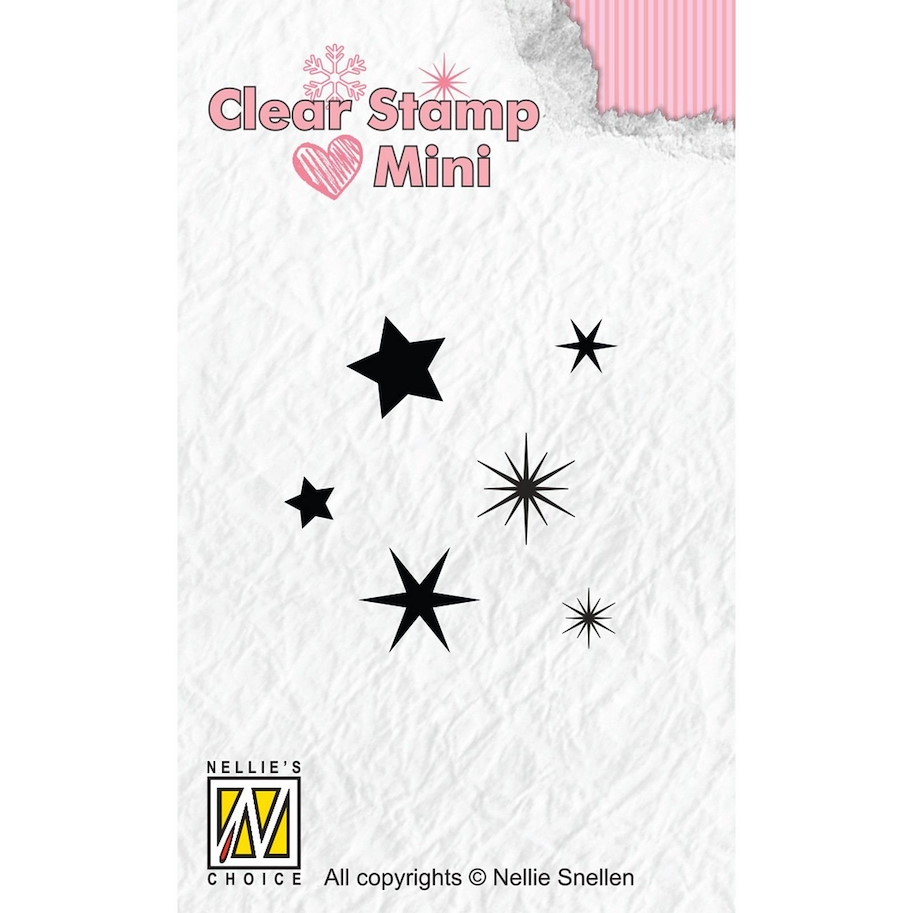 Nellie Snellen Mini Clear Stamps Stars