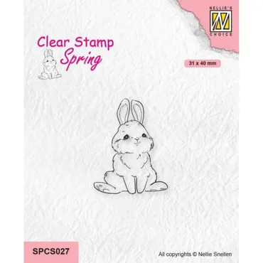 Nellie Snellen Spring Clear Stamps Cute Rabbit 2