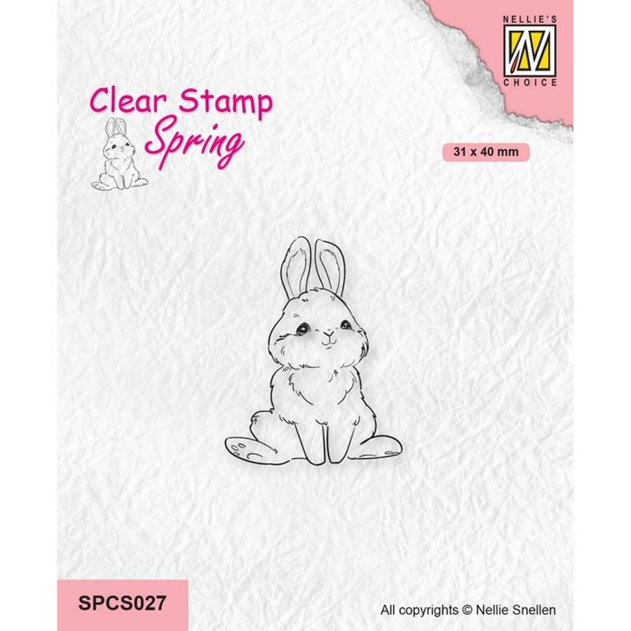 Nellie Snellen Spring Clear Stamps Cute Rabbit 2