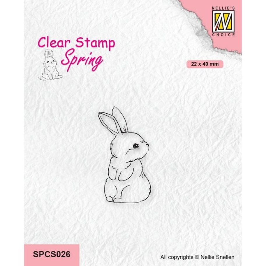 Nellie SnellenSpring Clear Stamps Cute Rabbit 1
