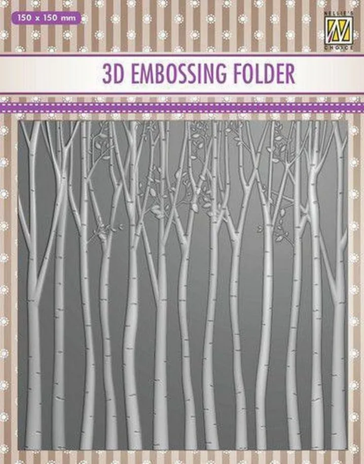 Nellie Snellen 3D Embossing Folder Trees 
