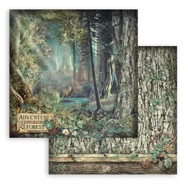 Stamperia Magic Forest 12x12 Inch Paper Sheet Adventure Forest