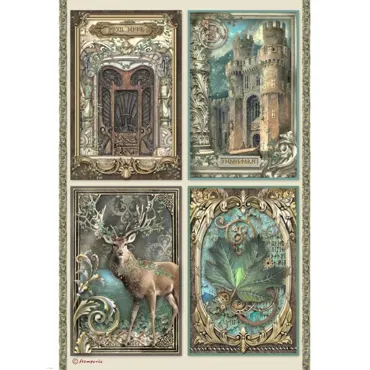 Stamperia Magic Forest A4 Rice Paper Cards