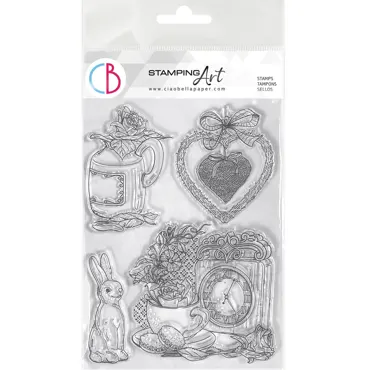 CIAO BELLA - CLEAR STAMP SET 6"X8" SPRING TIME