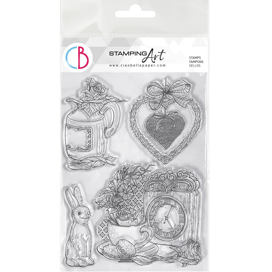 CIAO BELLA - CLEAR STAMP SET 6"X8" SPRING TIME