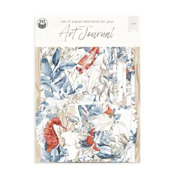 P13 - SET OF ELEMENTS FOR TRAVEL JOURNAL SEA LA VIE, 33PCS