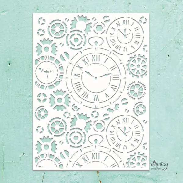 MINTAY KREATIVA - 6 X 8 STENCIL - CLOCKS