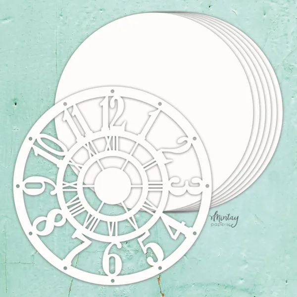 MINTAY CHIPPIES - ROUND ALBUM BASE - CLOCK