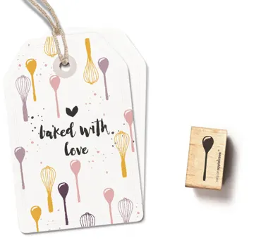 Cats on appletrees Stempel Kochlöffel