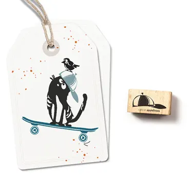 Cats on appletrees Stempel Mütze 3 Basecap