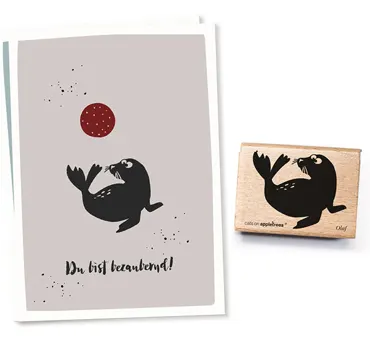 Cats on appletrees Stempel Robbe Olaf