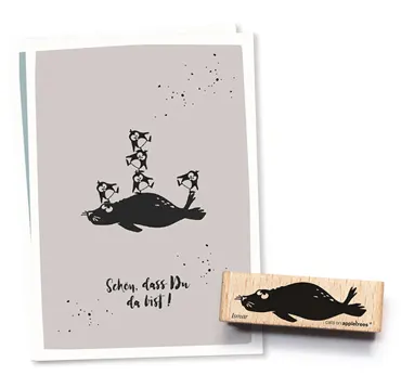 Cats on appletrees Stempel Robbe Ismar