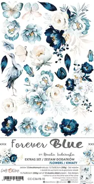 CRAFT O'CLOCK - FOREVER BLUE - EXTRAS SET - FLOWERS