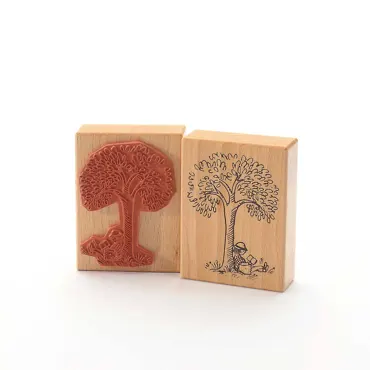 Heindesign Motivstempel Tina - läsande gumma - lesendes Mädchen