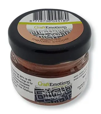 CraftEmotions Wax paste metallic - copper 20 ml