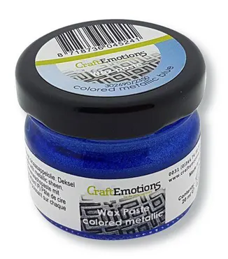 CraftEmotions Wax Paste colored metallic - blue 20 ml