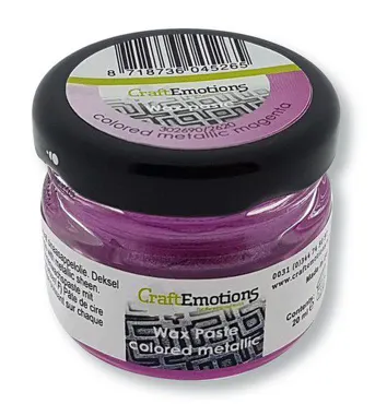 CraftEmotions Wax Paste colored metallic - magenta 20 ml