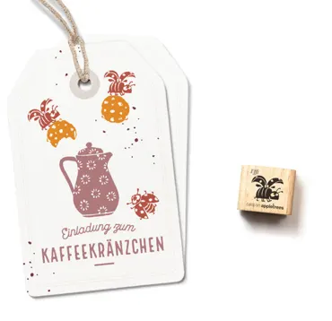 Cats on appletrees Ministempel Marienkäfer Effi