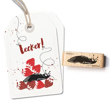 Cats on appletrees Stempel Nacktschnecke Hildebert