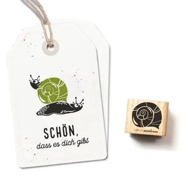 Cats on appletrees Stempel Schneckenhaus 3