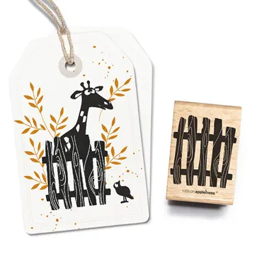 Cats on appletrees Stempel Gartenzaun