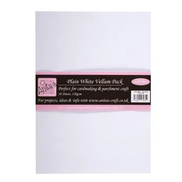 Anita's Parchment Vellum 120gsm (10pk) - Plain White A4