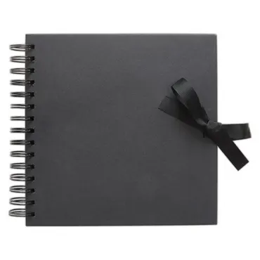 Papermania 8 x 8 Scrapbook Album-Black