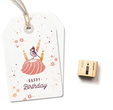 Cats on appletrees Ministempel Kerze 3