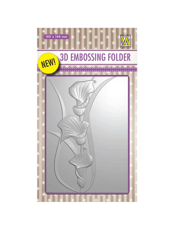 Nellie Snellen 3D Embossing Folder Arums 