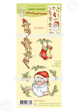 LeCreaDesign® Silikon Kombi Stempel Weihnachtsmann