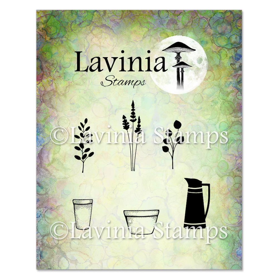 Lavinia Stamps Flower Pots Stamp