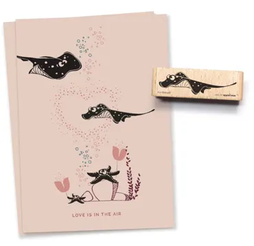 Cats on appletrees Stempel Rochen Gertraude