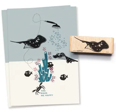 Cats on appletrees Stempel Rochen Arno