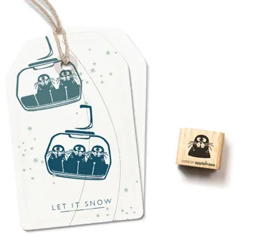 Cats on appletrees Ministempel Seehundkopf Roald 1