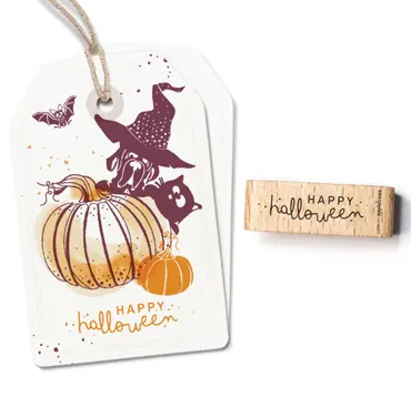 Cats on appletrees Stempel Happy Halloween 2