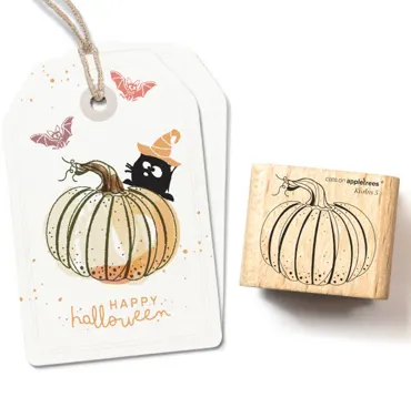 Cats on appletrees Stempel Kürbis 5 Outline