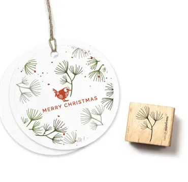 Cats on appletrees Stempel Pinienzweig 3