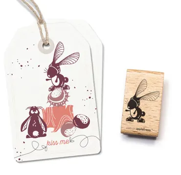 Cats on appletrees Stempel Kastanienhase