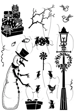 Card-io Light up the Night A6 Clear Stamp Set