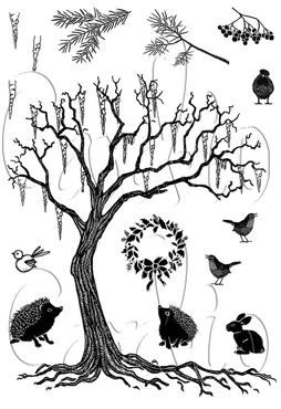 Card-io Nice-icles and Icicles A6 Clear Stamp Set