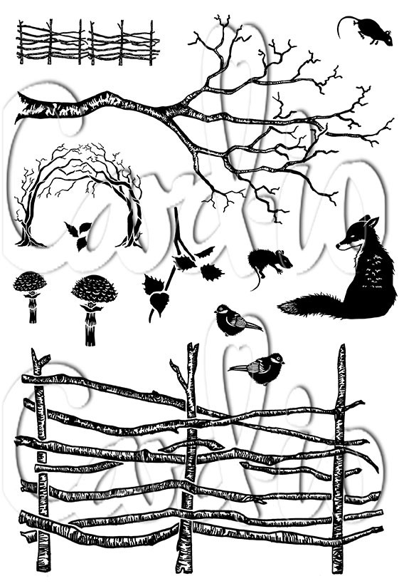 Card-io A6 Clear Stamp Peaceful Place