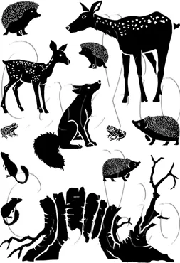 Card-io A6 Clear Stamp Woodland Retreat