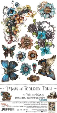 CRAFT O'CLOCK - MISTS OF TOOLBOX TOWN - EXTRAS SET - FLOWERS