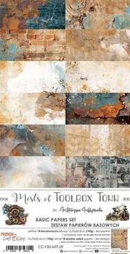 CRAFT O'CLOCK - MISTS OF TOOLBOX TOWN - SET OF BASIC PAPERS 15,75X30,5CM