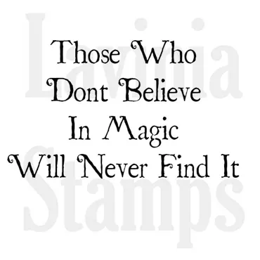 Lavinia Stamps Believe In Magic Stamp