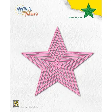 Nellie's Multi Frame Dies 5-Point Stars
