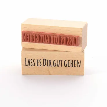 Heindesign Motivstempel Titel: Lass es Dir gut gehen