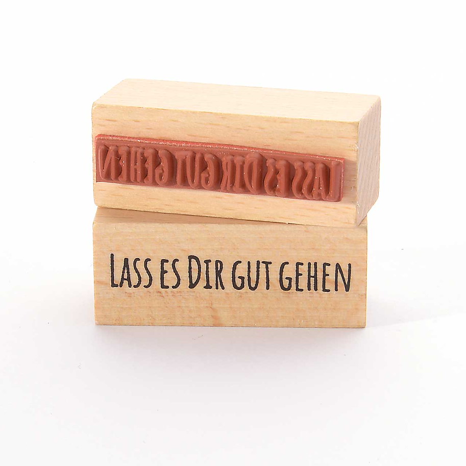 Heindesign Motivstempel Titel: Lass es Dir gut gehen