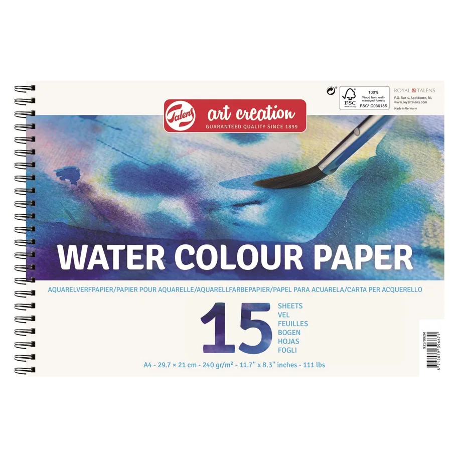 Talens Art Creation Aquarellpapier A4 250 g 15 Bogen