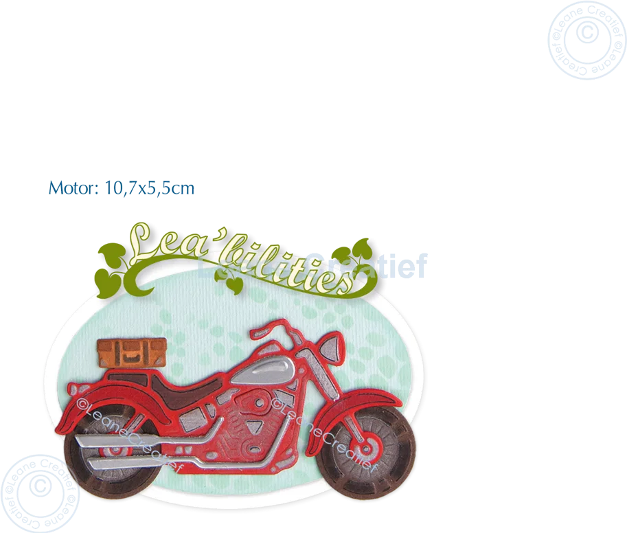 Lea’bilitie® Präge- und Schneideschablone Motorrad 